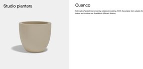 Ghiveci plante design decorativ modern exterior/interior CUENCO BOWL POT 80x69cm