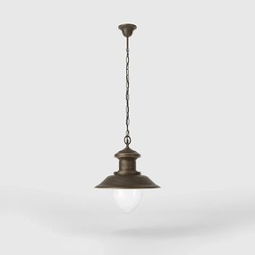 Lustra exterior IP44 realizata manual din alama Amalfi