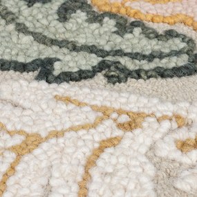 Covor roz deschis țesut manual din lână 120x170 cm Daphne Shaped Floral – Flair Rugs