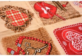 Lenjerie de pat crepon bej VENTAGO + fata de perna 40 x 50 cm gratuit