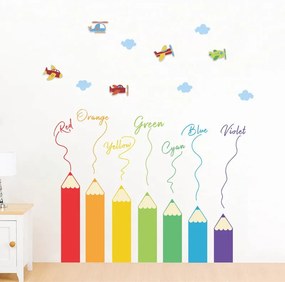 Sticker perete Creioane Colorate