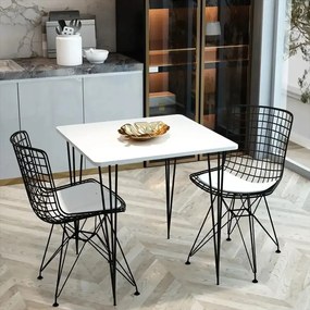 Masa bucatarie patrat texturata, Homs 70x70x75 cmA0046