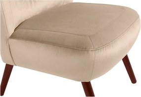 Fotoliu Max Winzer Sari Velvet, bej