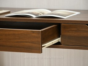 Masă PC Land (nuc + auriu). 1109778