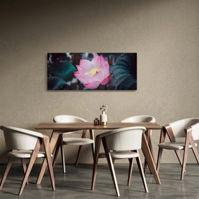 Tablou cu floare roz (120x50 cm)
