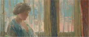 Tablou - Childe Hassam, The New York Window, reproducere (120x50 cm)