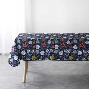 Față de masă Douceur d intérieur  NAPPE RECTANGLE 150 x 240 CM POLYESTER IMPRIME LILY BLEU