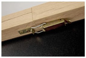 Masă de bucătărie Aseado, stejar artisan / negru
