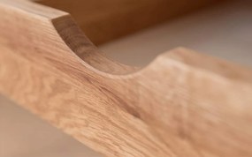 Birou lemn masiv Samson I Stejar, 120 × 55 × 75 cm