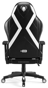 Scaun gaming Diablo X-Horn 2.0 King Size: negru-alb