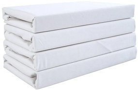 Cearsaf din bumbac DELUXA 140x240 cm alb