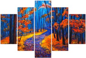 Tablou - Pădurea toamna (150x105 cm)