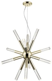 Lustră LED pe cablu Klausen 149000 EIRENE 12xLED/5W/230V auriu