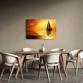 Tablou - Sailboat la apus de soare (90x60 cm)
