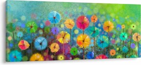 Tablou - Flori abstract (120x50 cm)