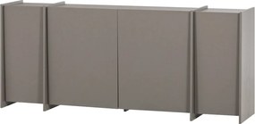 Comodă gri cu aspect de lemn de frasin 200x85x44 cm Brock – WOOOD