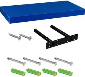 Raft de perete stilist Volato, 100 cm, albastru