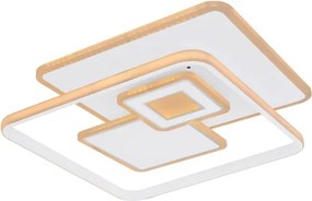 Globo 48441-50SH - plafonieră LED dimabilă RODERICK 50W/230V 50,3x50,3 cm + telecomandă