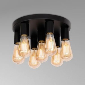 Plafonieră FILO 7xE27/60W/230V neagră