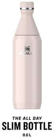 Sticlă termică roz-deschis din oțel inoxidabil 600 ml All Day Slim Bottle Rose Quartz – Stanley