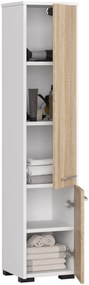 Dulap de baie Farid TYP4 (Alb + Stejar sonoma). 1069756