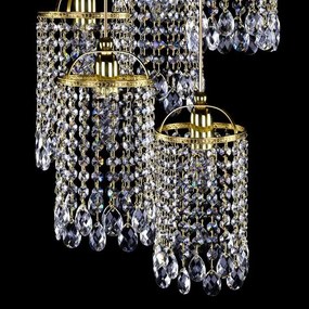 Lustra cu 5 pendule Cristal Bohemia Exclusive SMALL GAME 07-05