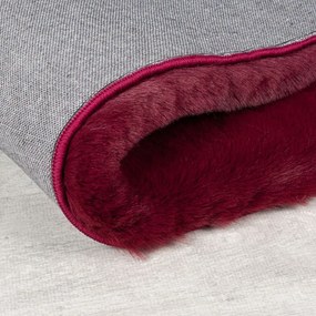 Blană burgundy sintetică 80x150 cm Ivy Luxury Fur – Flair Rugs