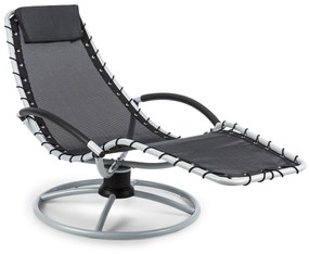 Blumfeldt The Chiller, scaun balansoar, 77 x 85 x 173 cm, 360 Comfort, ComfortMesh, negru