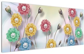 Tablou - Lunca colorată (120x50 cm)