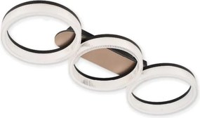 Lustră LED Klausen Sunset PL3 70cm Auriu Transparent Modernă Plafonieră 30W CCT Reglabilă Alb Cald Neutru Rece Iluminat Interior Sofisticat 3 Ani
