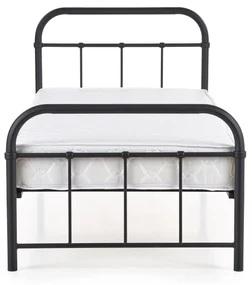 Pat de o persoană 90 cm Lashell 90 (fără saltea) (negru). 1039454