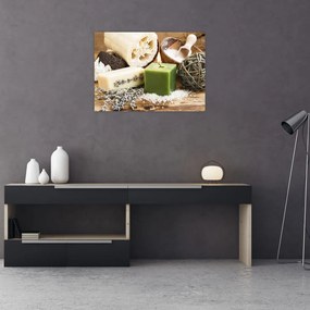 Tablou pe sticlă - Momente pentru relaxare (70x50 cm)