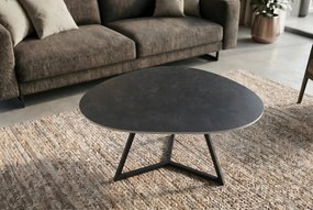Masuta de cafea cu blat ceramic gri MARVELOUS 90cm
