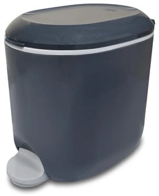 Coș de gunoi gri închis cu pedală din plastic 3,5 l – Addis