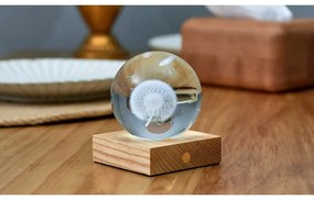 Decorațiune luminoasă maro închis cu USB Amber – Gingko