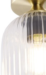 Plafonieră Art Deco din alamă - Banci