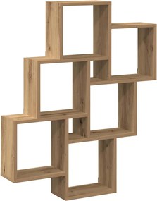 vidaXL Raft perete cub, stejar artizanal, 78x15x93 cm, lemn prelucrat
