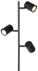 Lampă de podea modernă neagră cu 3 lumini - Jeana