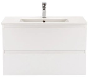 Dulap inferior Vario Forte 80 cu lavoar alb-alb