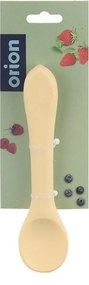 Lingură pentru copii galbenă din silicon – Orion