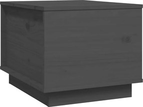 vidaXL Măsuță de cafea, gri, 40x50x35 cm, lemn masiv de pin