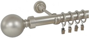 Galerie simpla -KULA BALL-simpla /25 -crom mat (Alege marime: 120 cm)