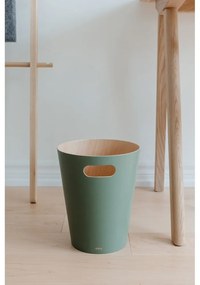 Coș de gunoi verde 7,5 l Woodrow – Umbra