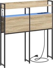 vidaXL Tăblie de depozitare cu raft Stejar sonoma 75 cm Lemn compozit