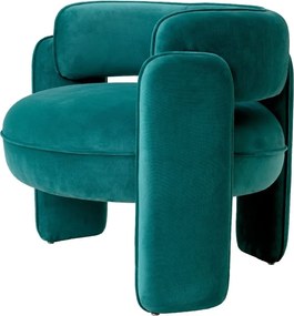 Scaun modern design LUX Chaplin, Savona turquoise
