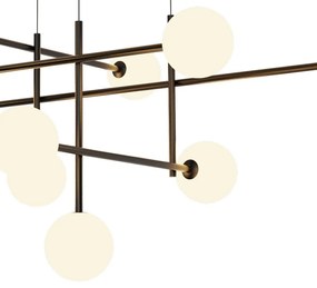 Lustra design Art Deco cu 11 surse de lumina CELLAR
