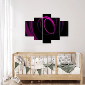 Tablou - linii violete (150x105 cm)