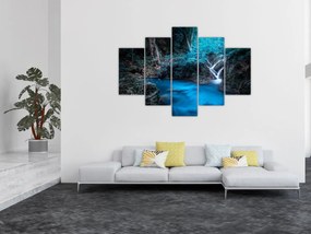 Tablou - Noaptea magică în pădurea tropicală (150x105 cm)