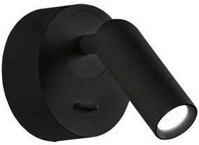 Spot LED de perete BEAN LED/3W/230V negru Ideal Lux