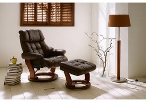 Fotoliu reglabil HABI, maro/nuc